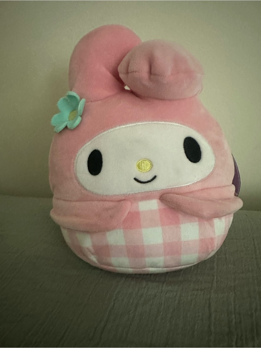 Squishmallows My Melody Pink Plush with Gingham